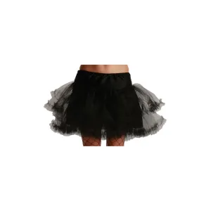 3 Layer Ruffle Petticoat / Black