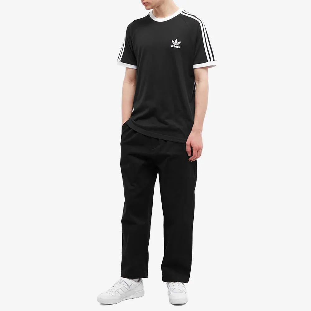 Adidas 3 Stripe T-shirt, black