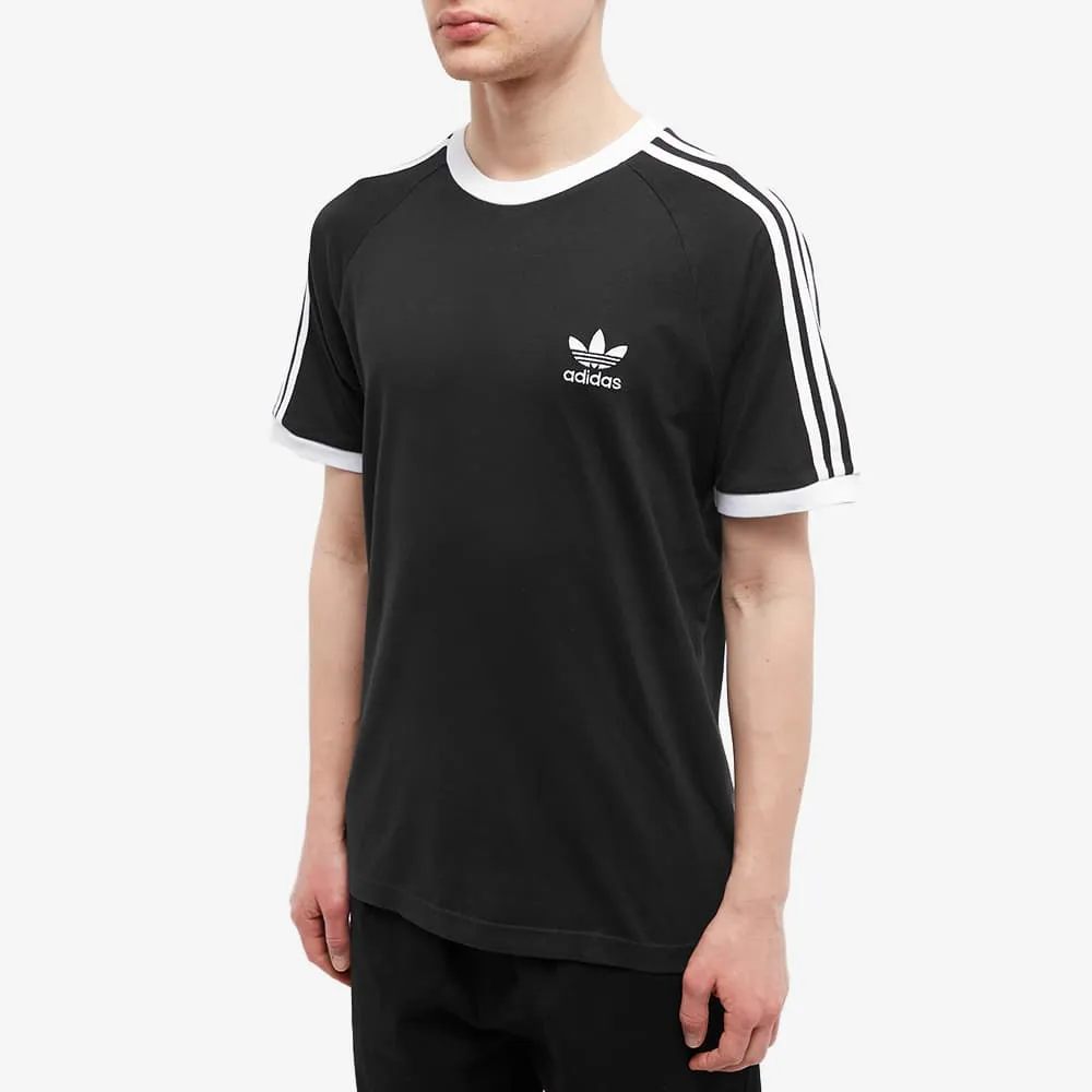 Adidas 3 Stripe T-shirt, black