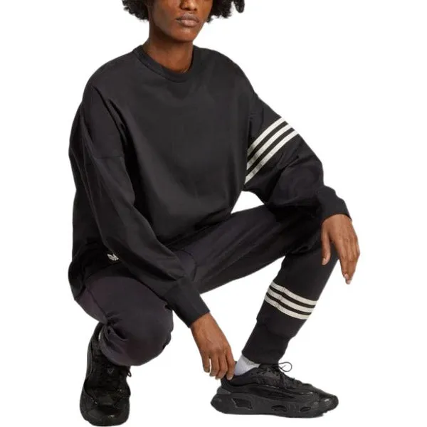 Adidas Adicolor Neuclassics Long Sleeve Tee 'Black', Gray