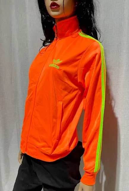 Adidas Fluro Orange  Track Top    #W139