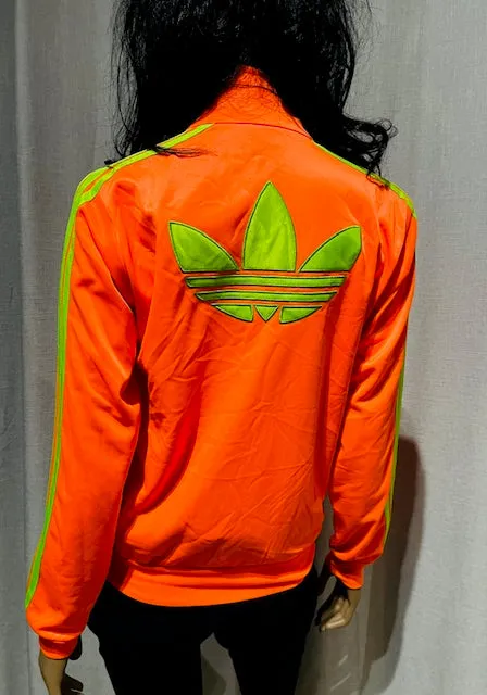 Adidas Fluro Orange  Track Top    #W139