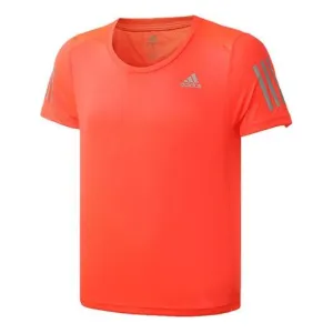 adidas Gym Breathable Short Sleeve T-Shirt Orange Red