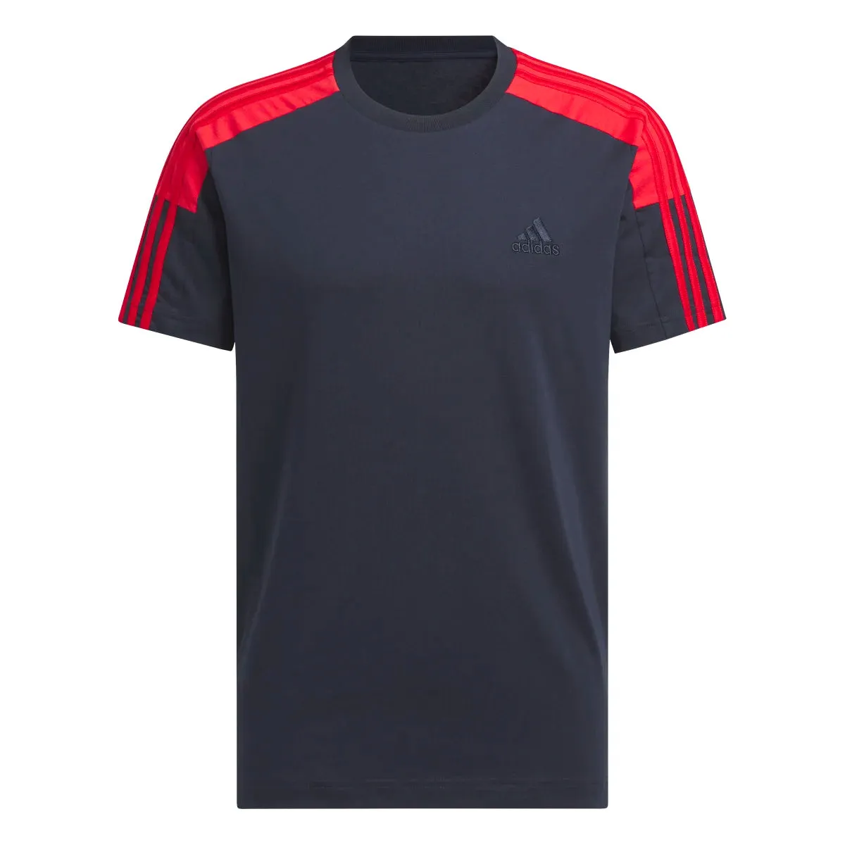 adidas Men's Essentials 3-Stripes Color Block T-Shirt