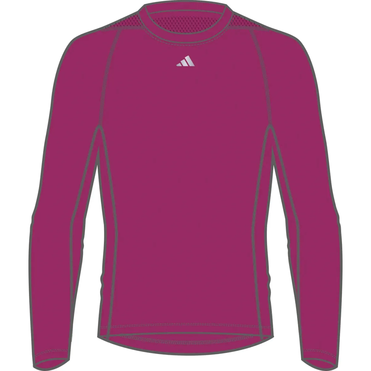 adidas Men's Techfit Aeroready Long-Sleeve Training Tee