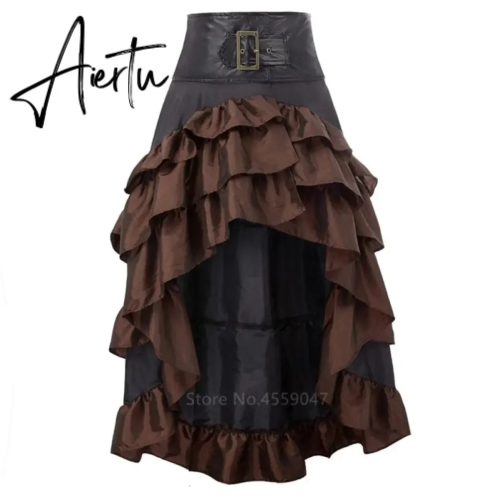 Aiertu  New Halloween Costumes for Women Adult Medieval Dress Vintage Renaissance Ruffle Skirt Carnival Performance Middle Ages Dresses