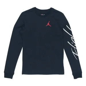 Air Jordan Flight Casual Running Training Sports Long Sleeves T-Shirt Black