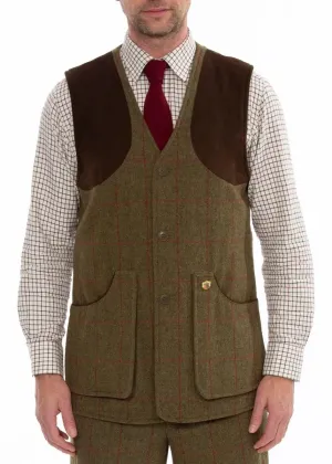 ALAN PAINE Combrook Mens Shooting Waistcoat - Sage