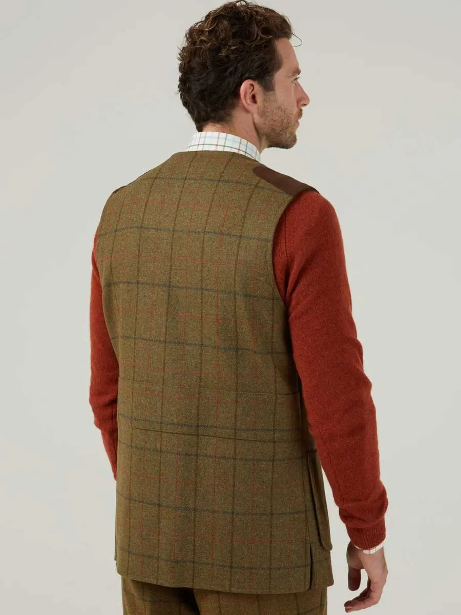 ALAN PAINE Combrook Mens Shooting Waistcoat - Thyme