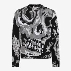 Alexander McQueen Wax Flower Skull Knitwear