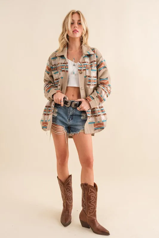 Aztec Shirt Jacket