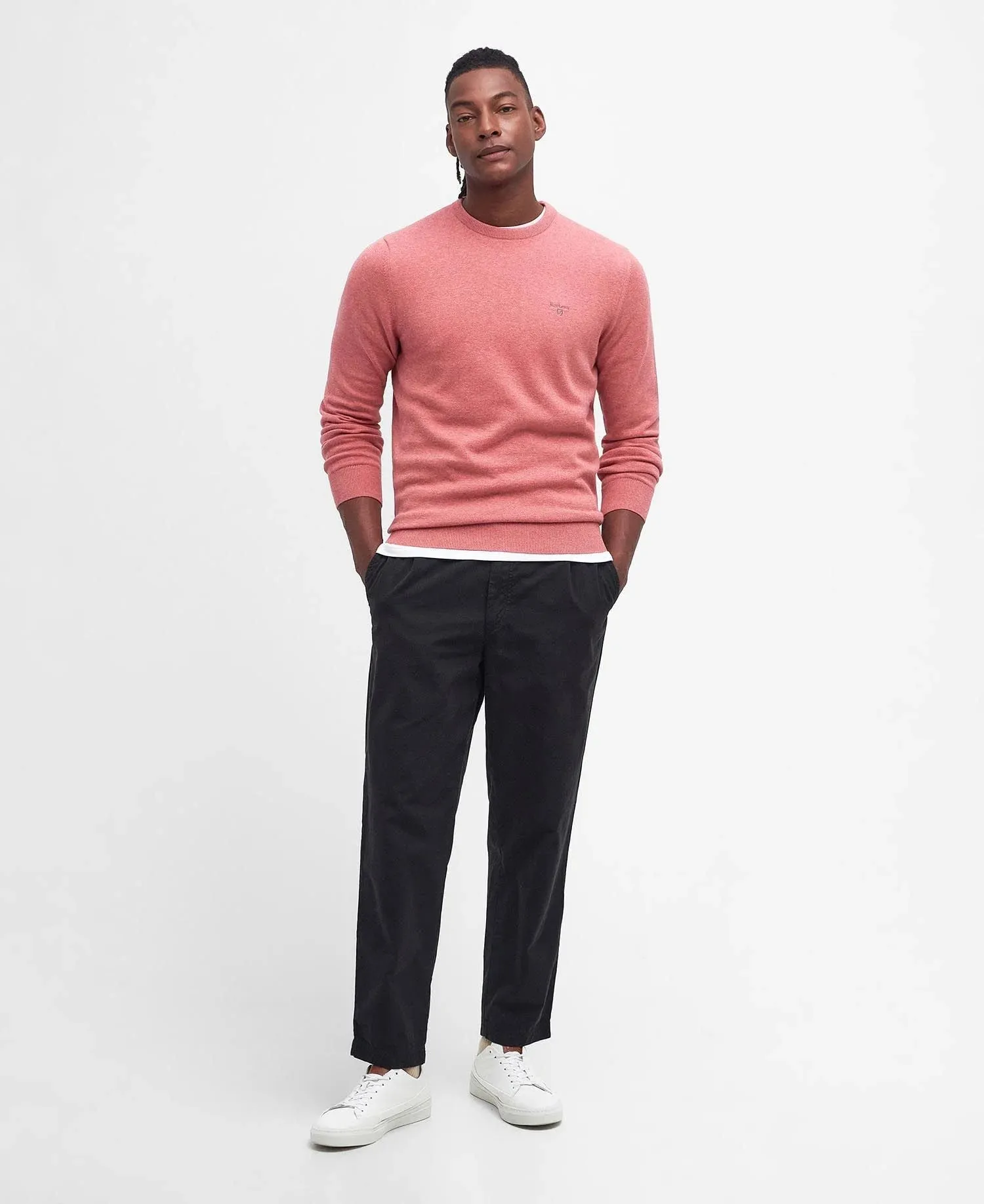 Barbour - Pima Cotton Crew Neck, Pink Clay