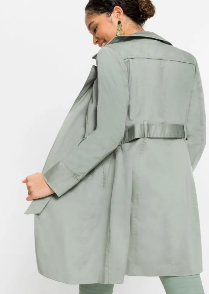 Bodyflirt trench coat, green