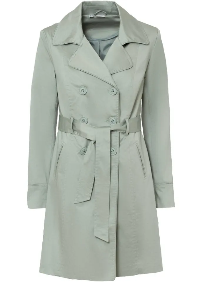 Bodyflirt trench coat, green