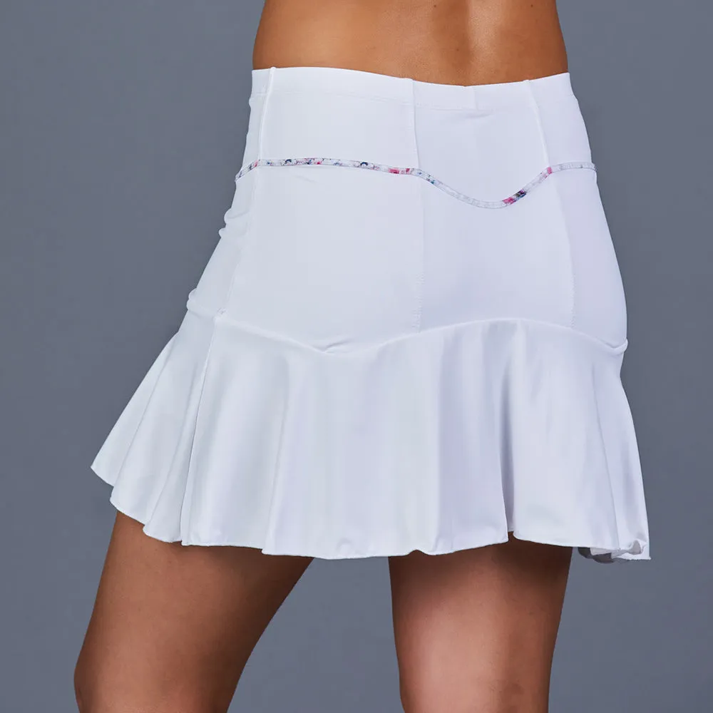 Boho Luxe Sai 15" Skort (white)