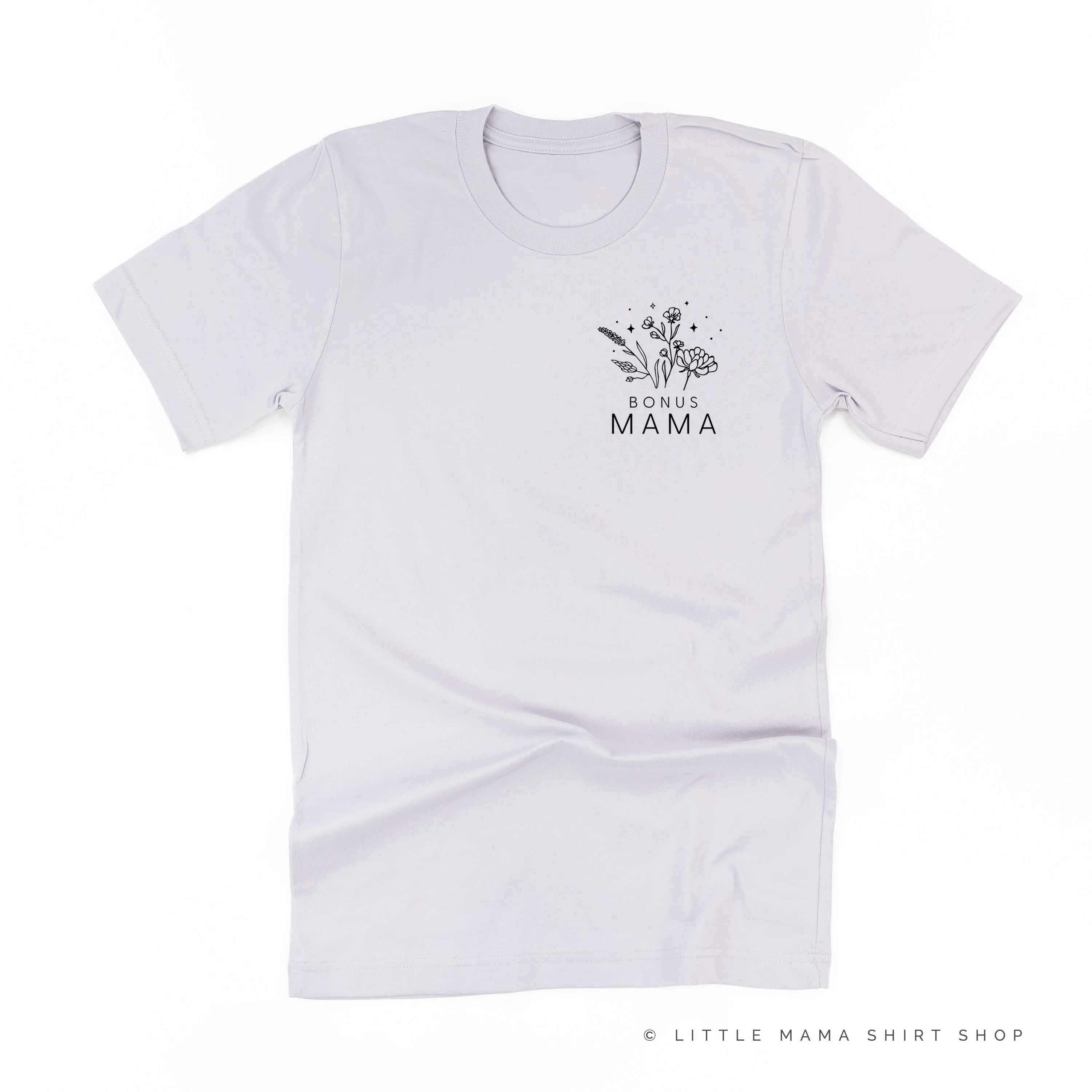 BONUS MAMA - Bouquet - Pocket Size ﻿- Unisex Tee