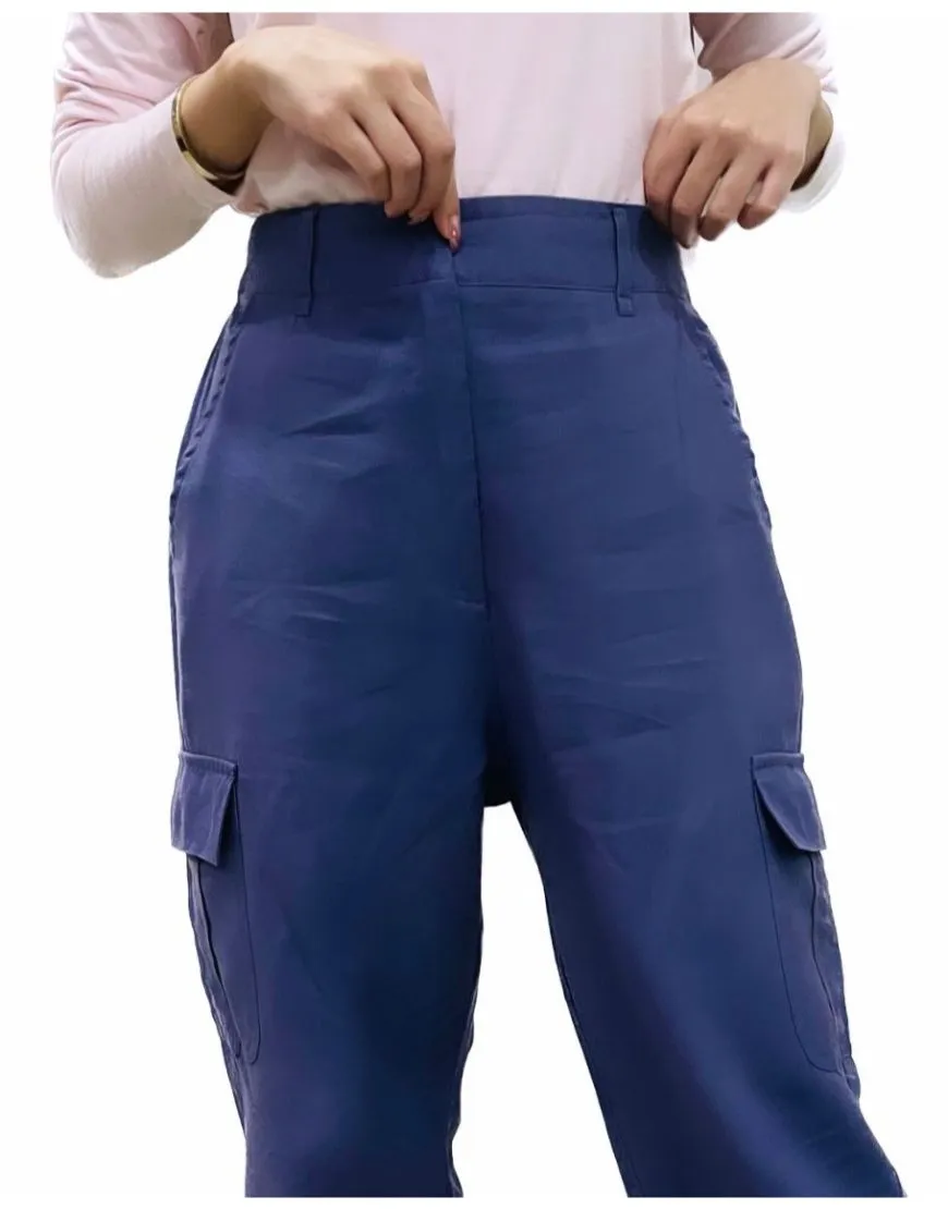 Cargo Punk Jogger Pants in Blue