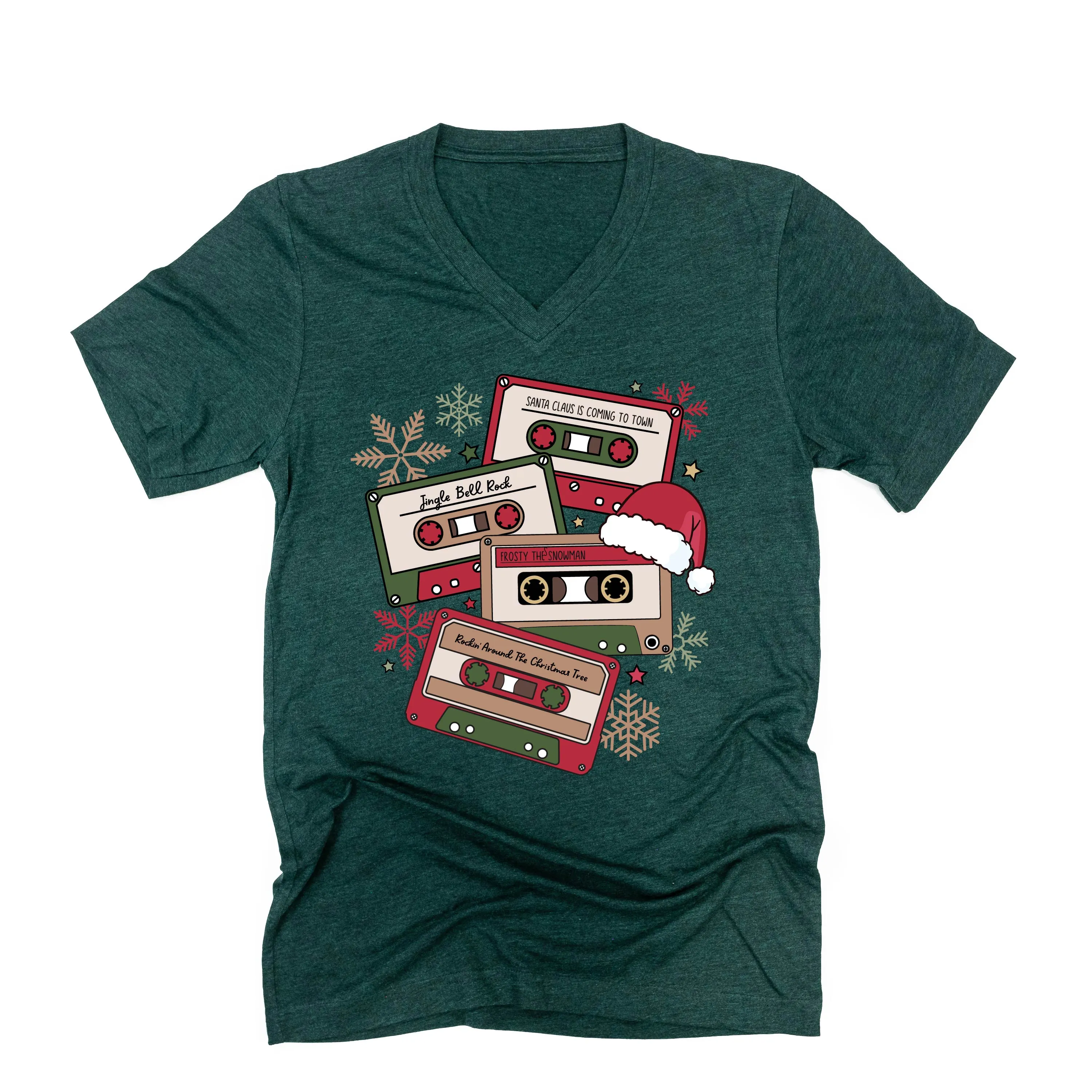 Christmas Cassette Tapes - Unisex Tee