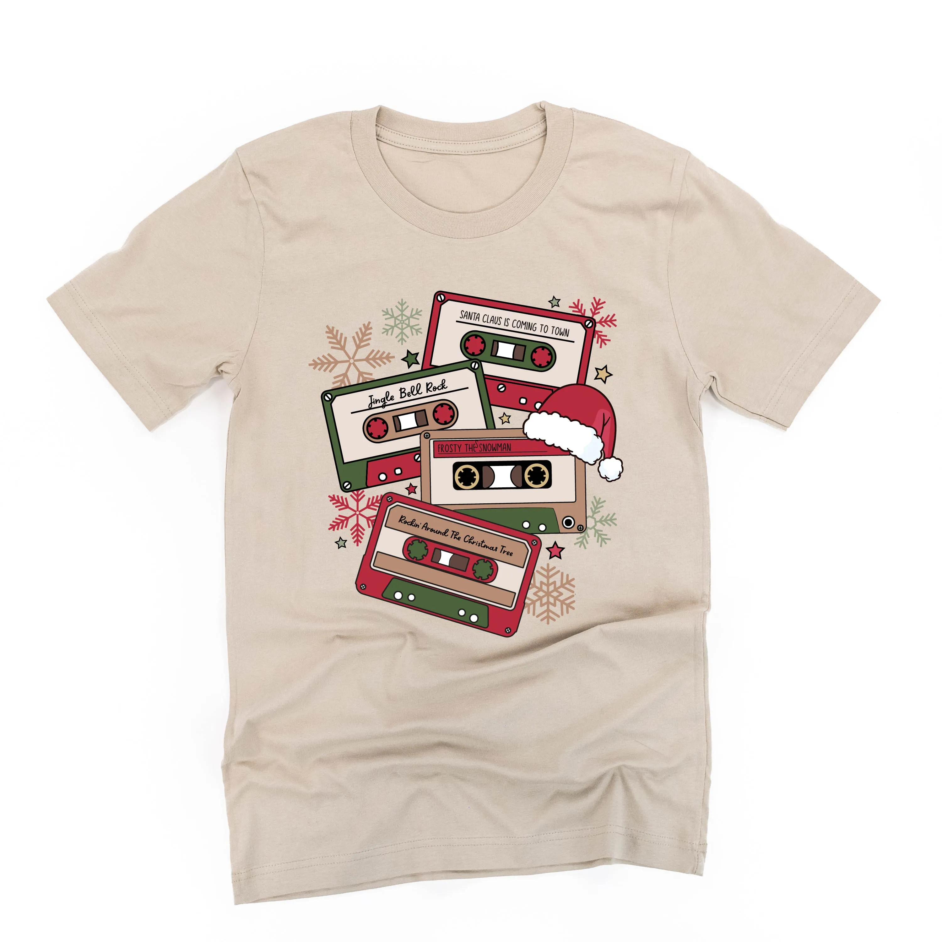 Christmas Cassette Tapes - Unisex Tee