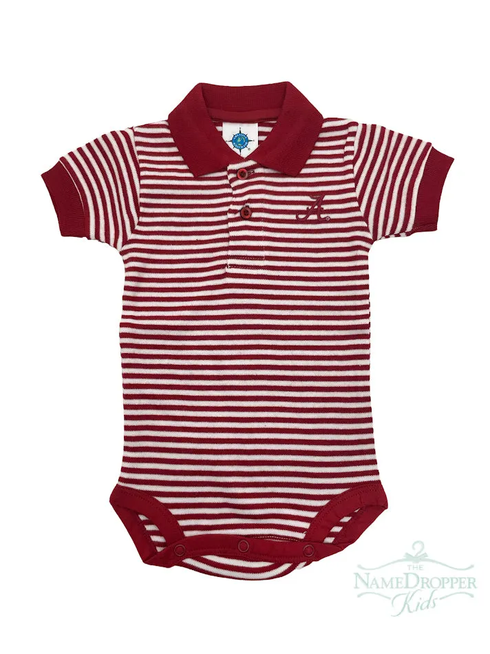 Creative Knitwear 461 Striped Polo Bodysuit