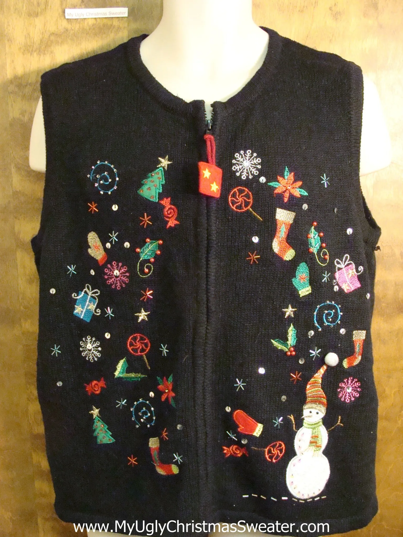 Cute Festive Flying Decorations Christmas Sweater Vest