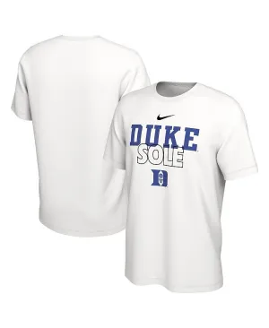 Duke Blue Devils On Court Bench Nike Men's White T-Shirt, White