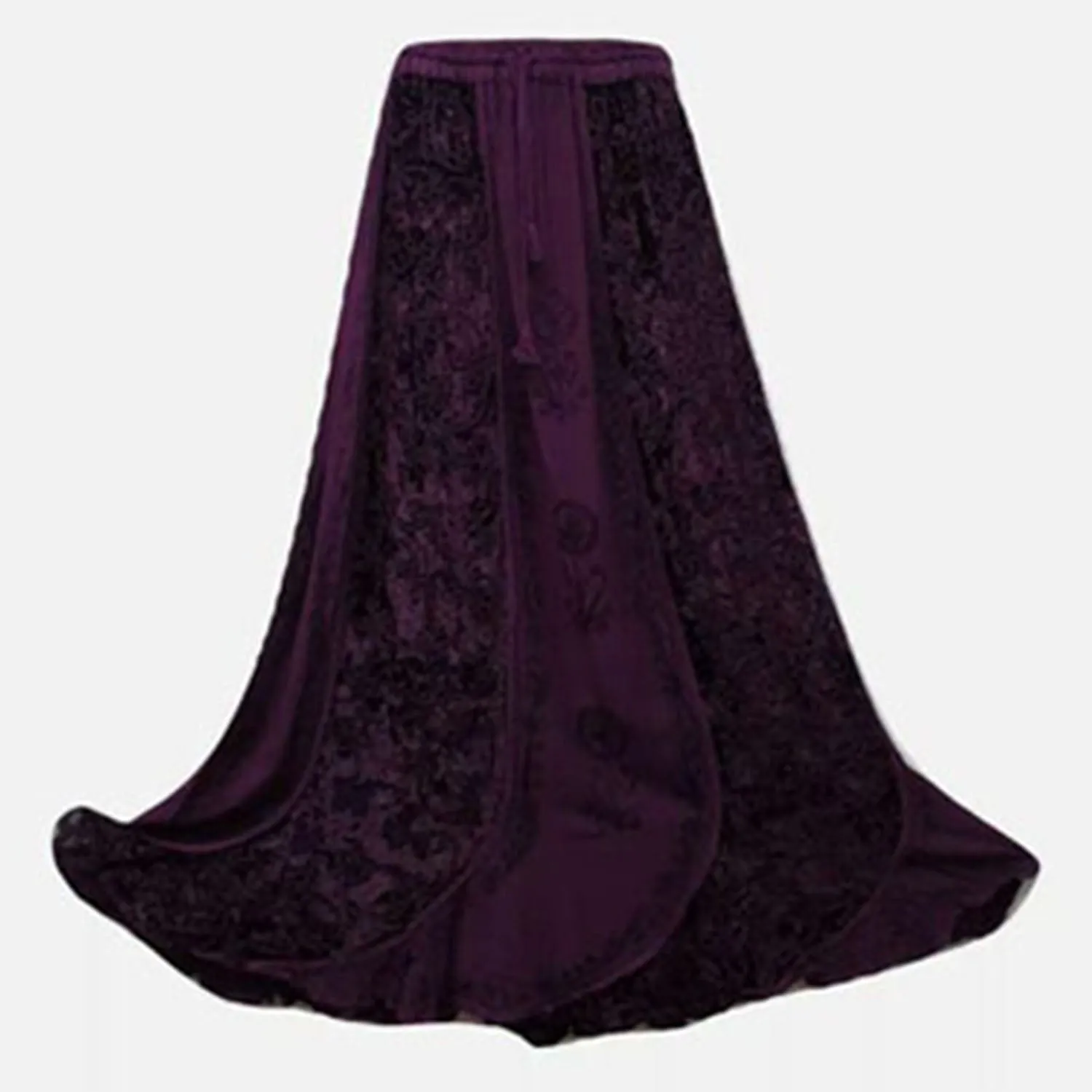 Embroidered Velvet Skirts