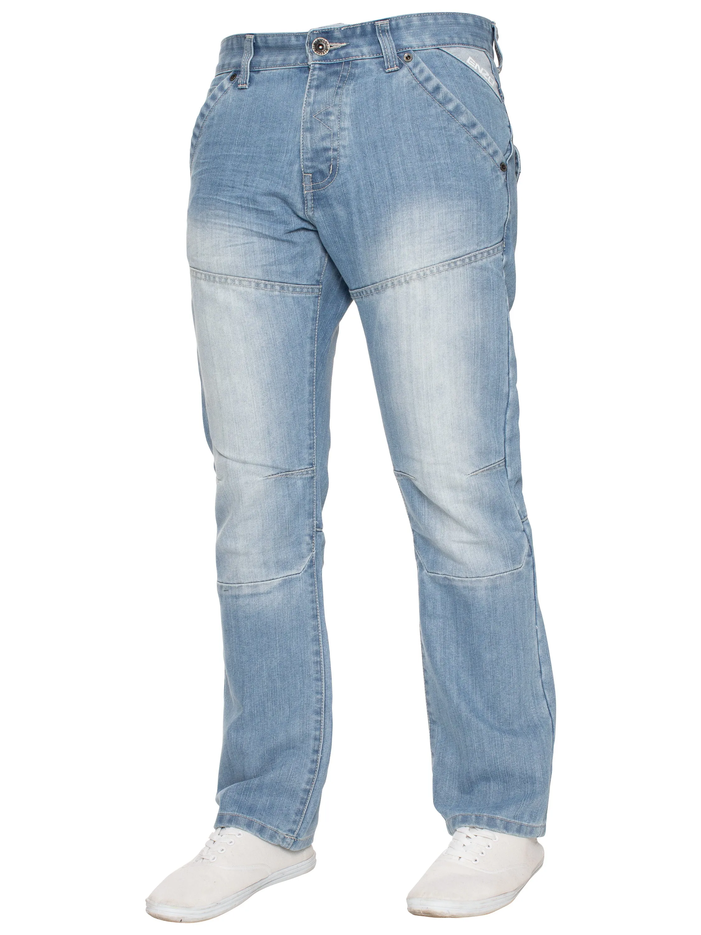 Enzo | Mens Miguel Straight Leg Denim Jeans