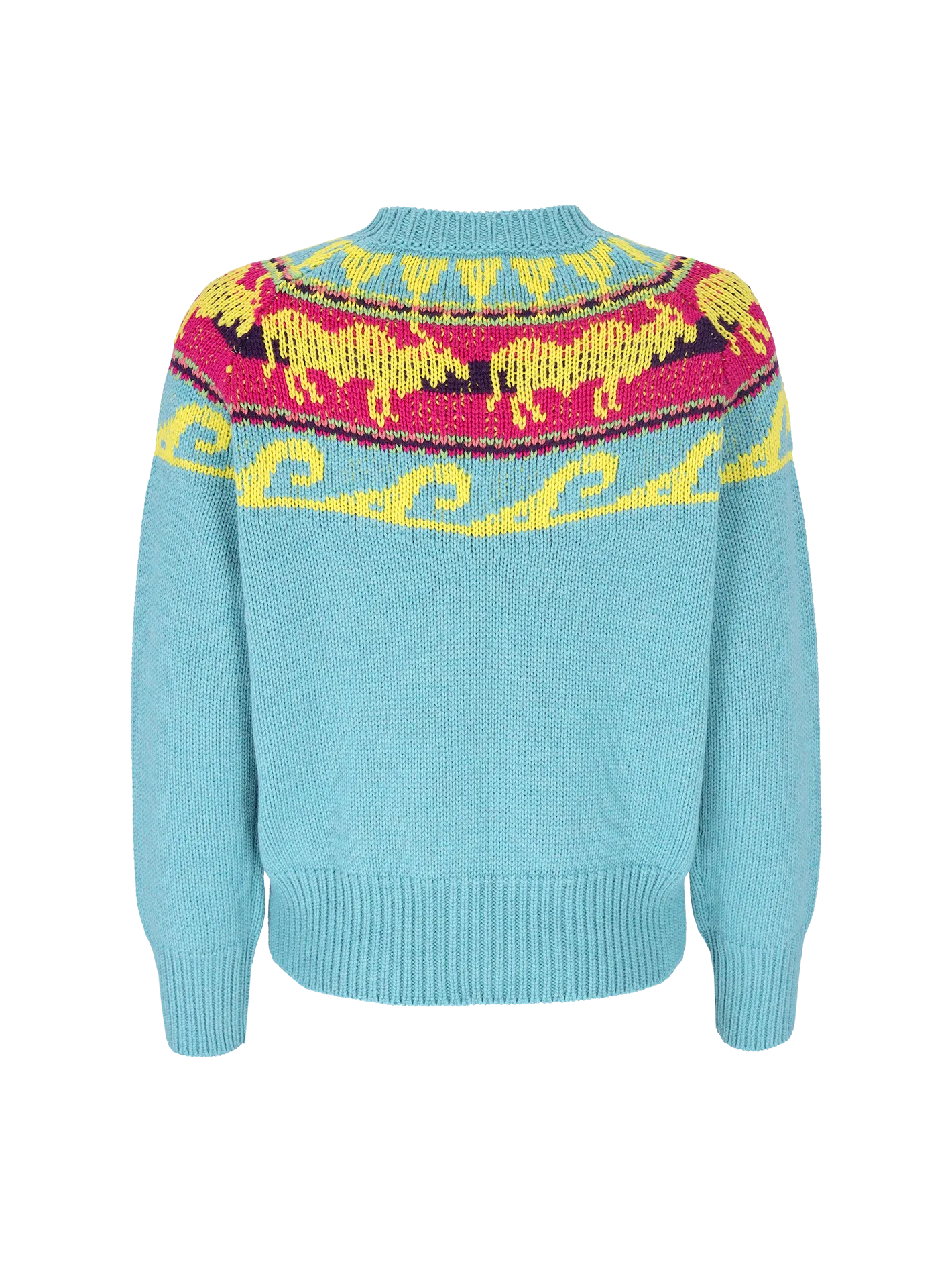 fair isle virgin wool sweater