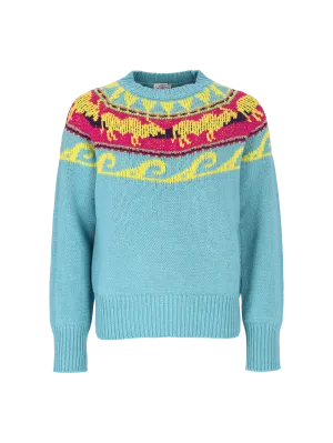 fair isle virgin wool sweater