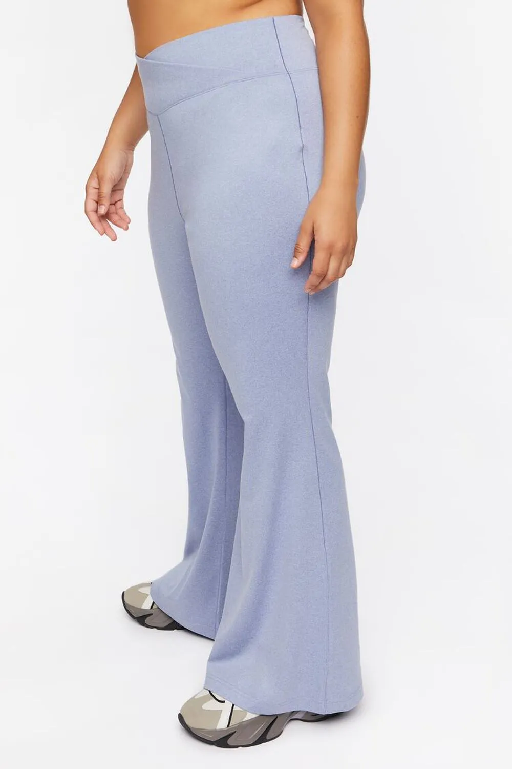 Forever 21 plus size flared trousers, blue