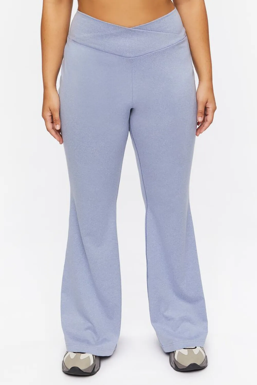 Forever 21 plus size flared trousers, blue