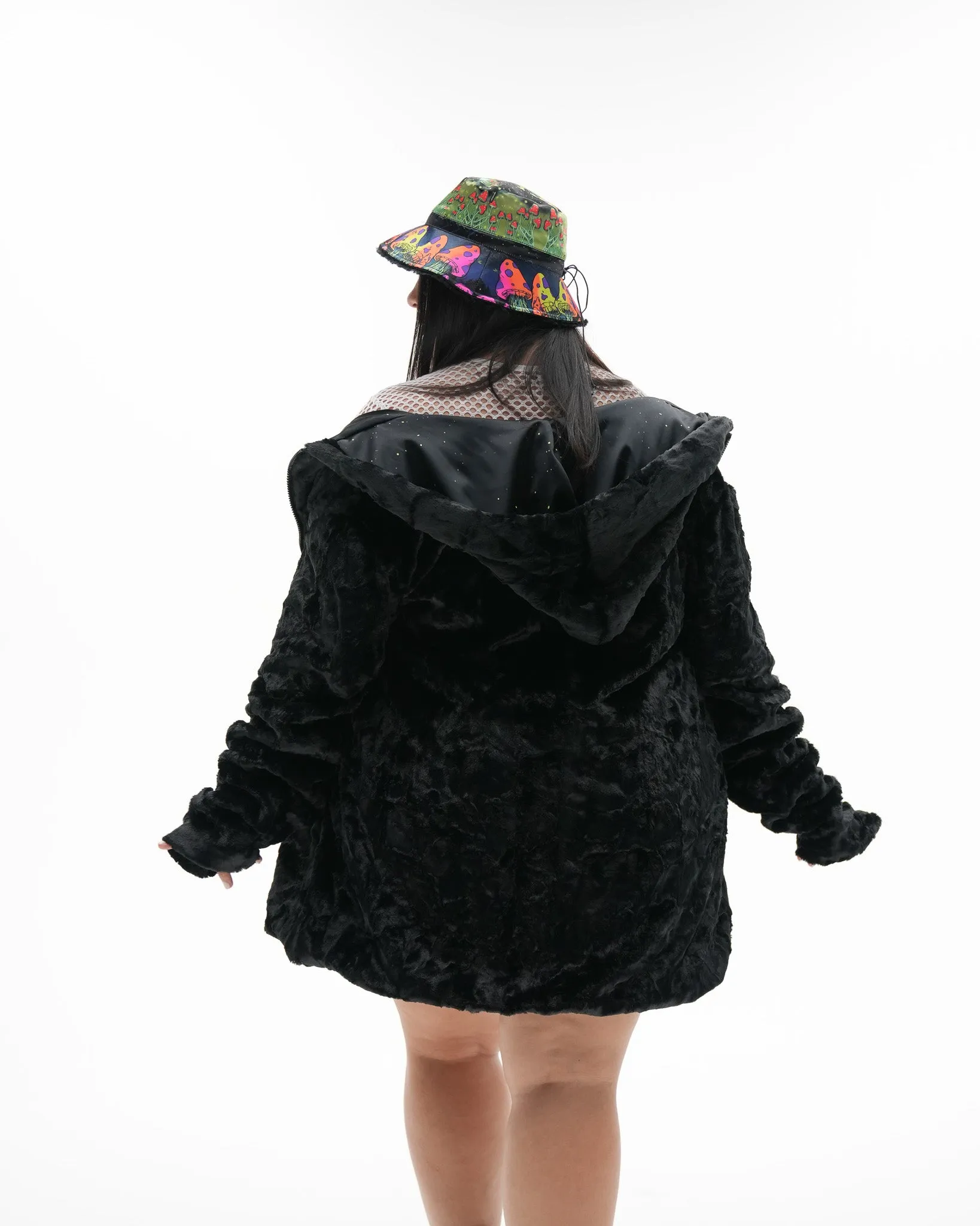 Grumble Toad Reversible Faux Fur Jacket