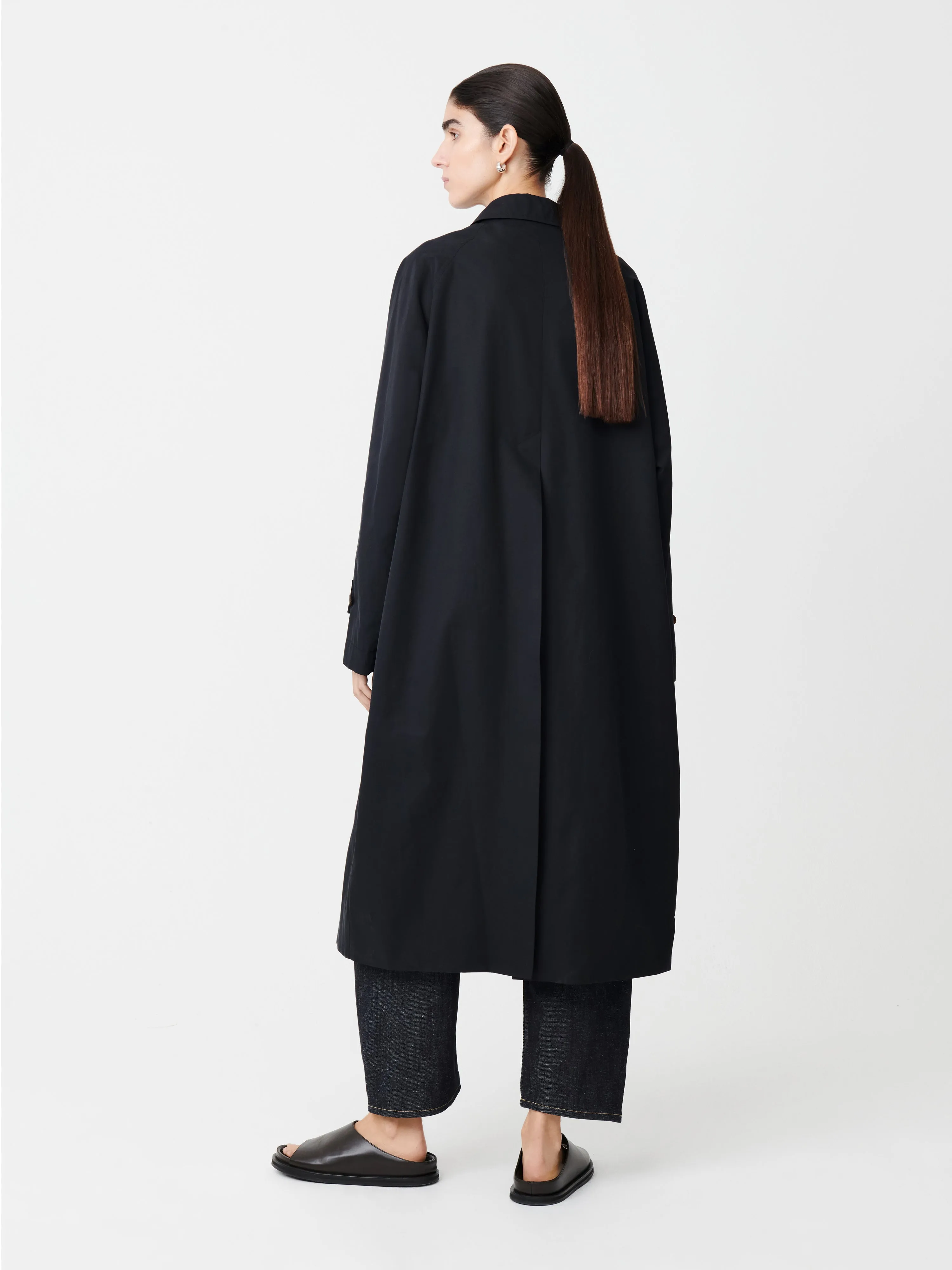 Holin Coat in Dark Navy