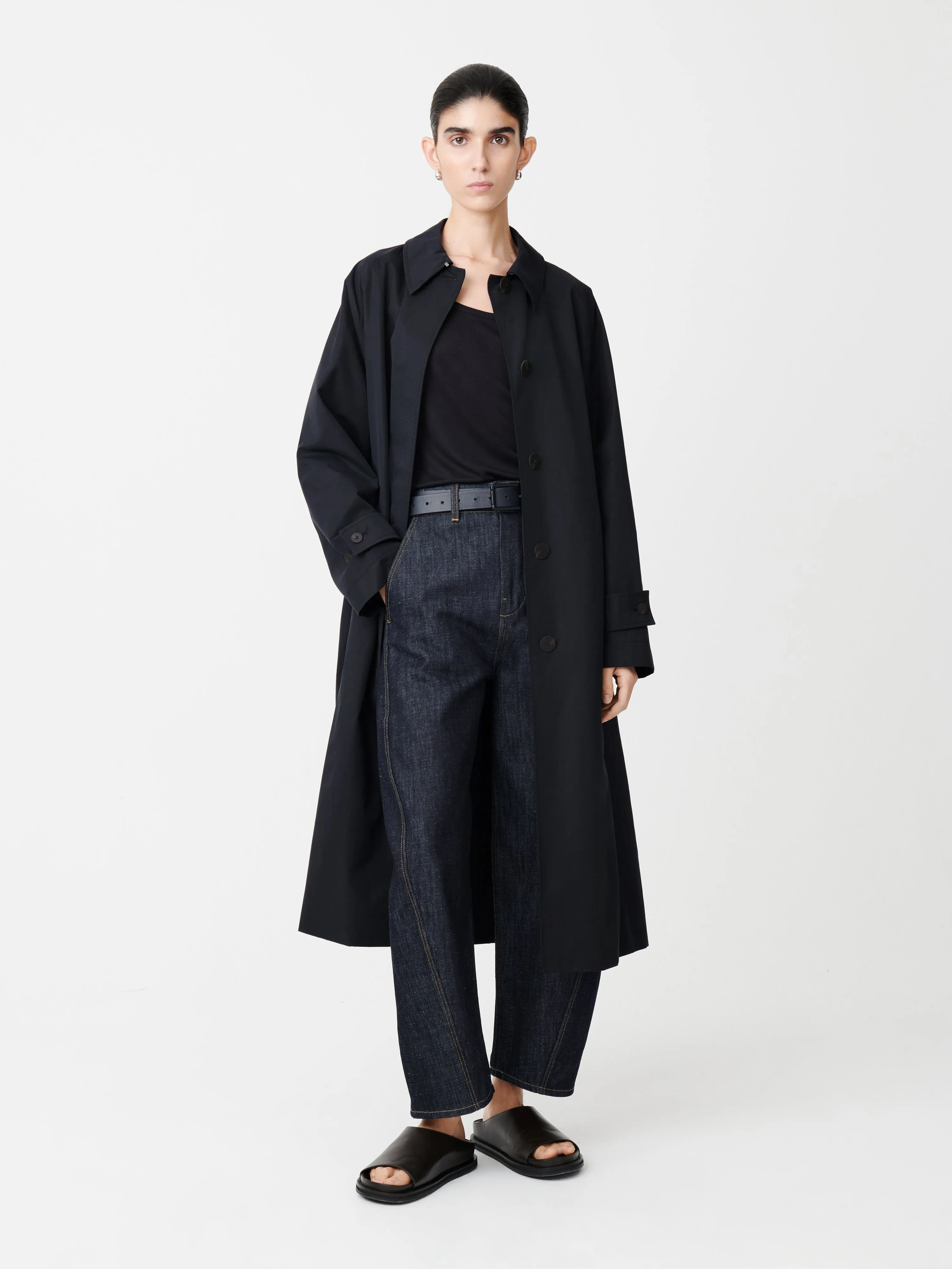 Holin Coat in Dark Navy