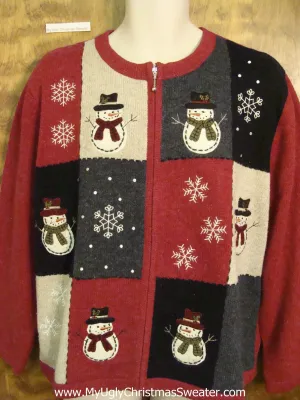 Horrible Red and Black Ugly Christmas Sweater