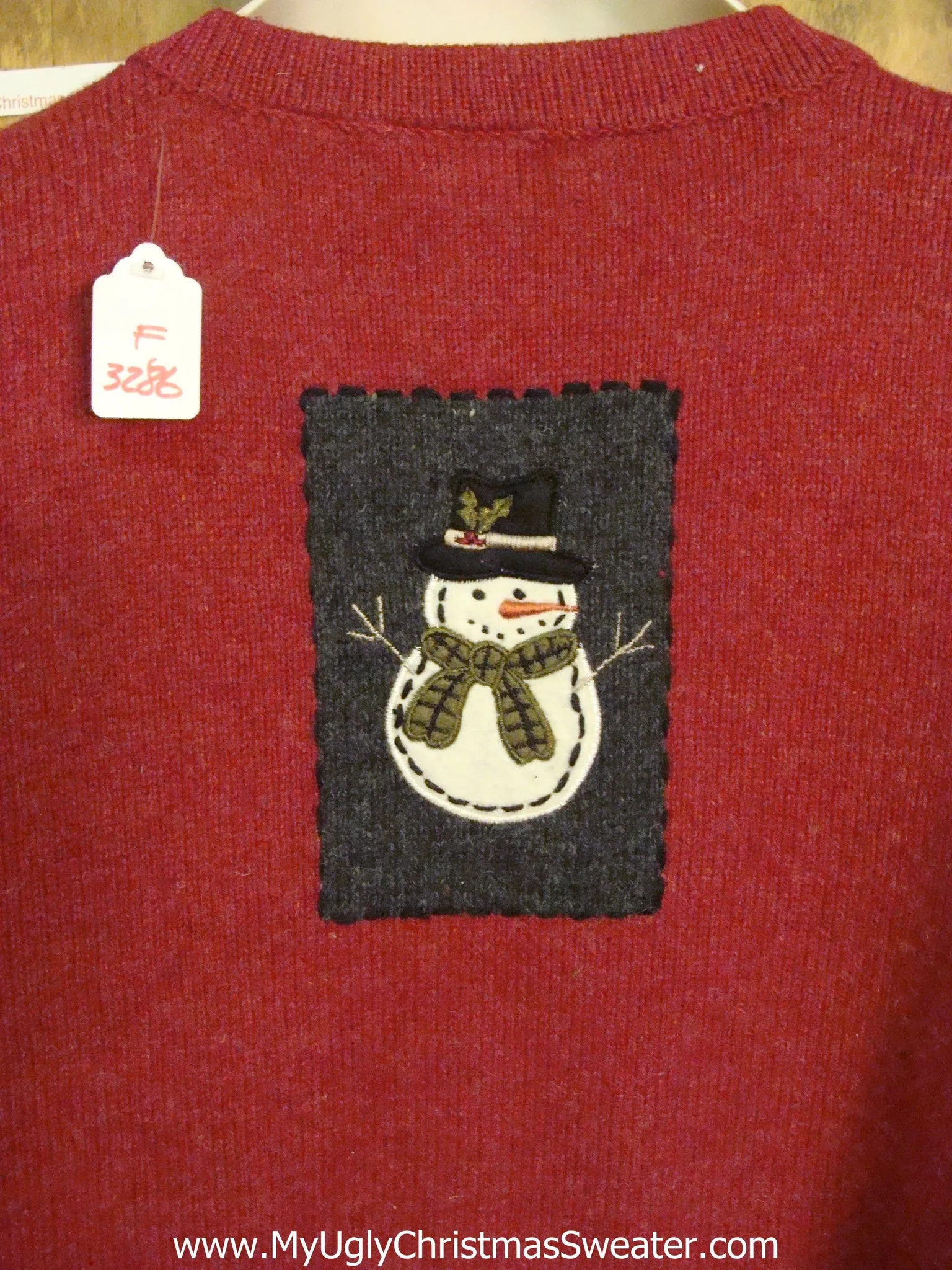 Horrible Red and Black Ugly Christmas Sweater