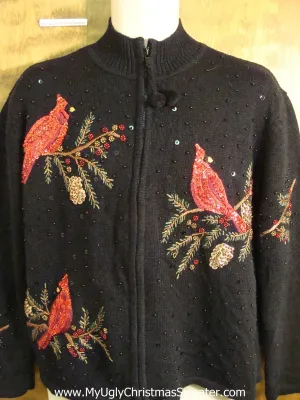 Horrible Red Cardinals Worst Tacky Bad Christmas Sweater