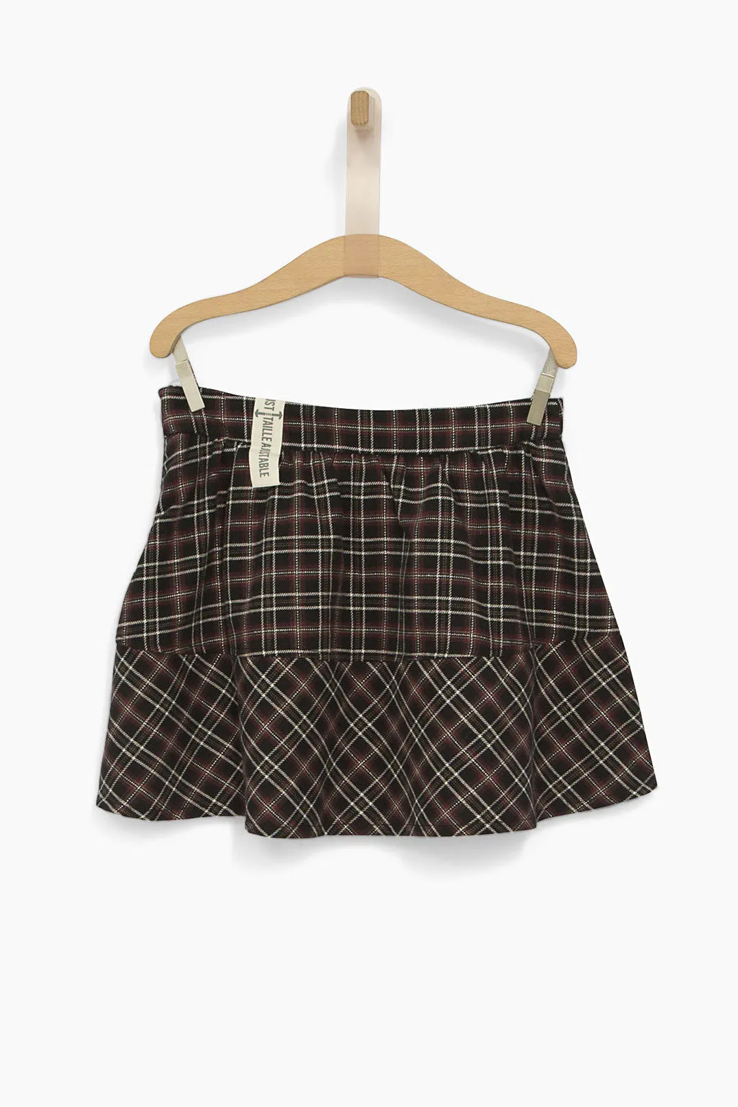 IKKS Plaid Girls Mini Skirt