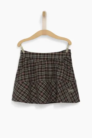 IKKS Plaid Girls Mini Skirt