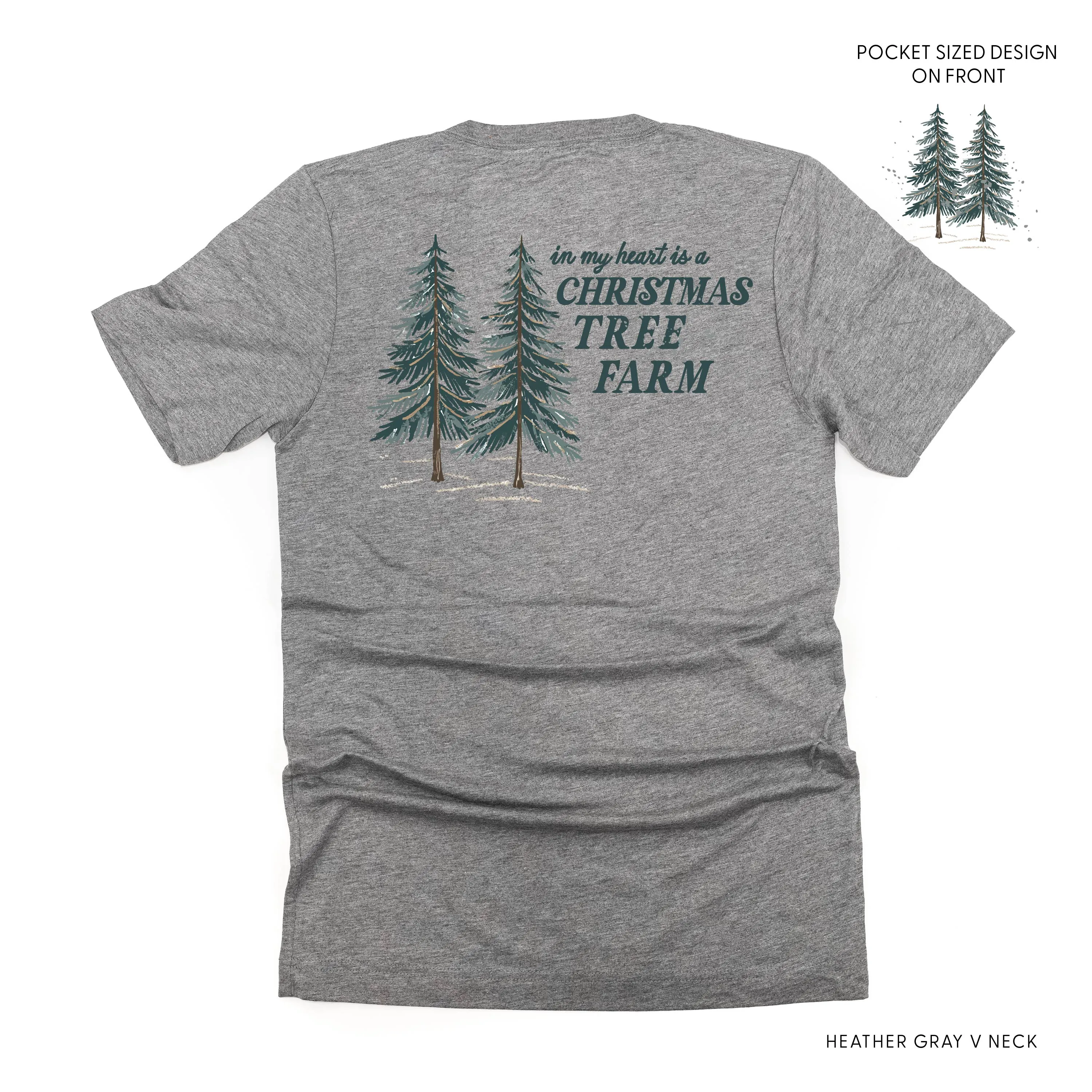 In My Heart Is A Christmas Tree Farm (pf&b) - Unisex Tee