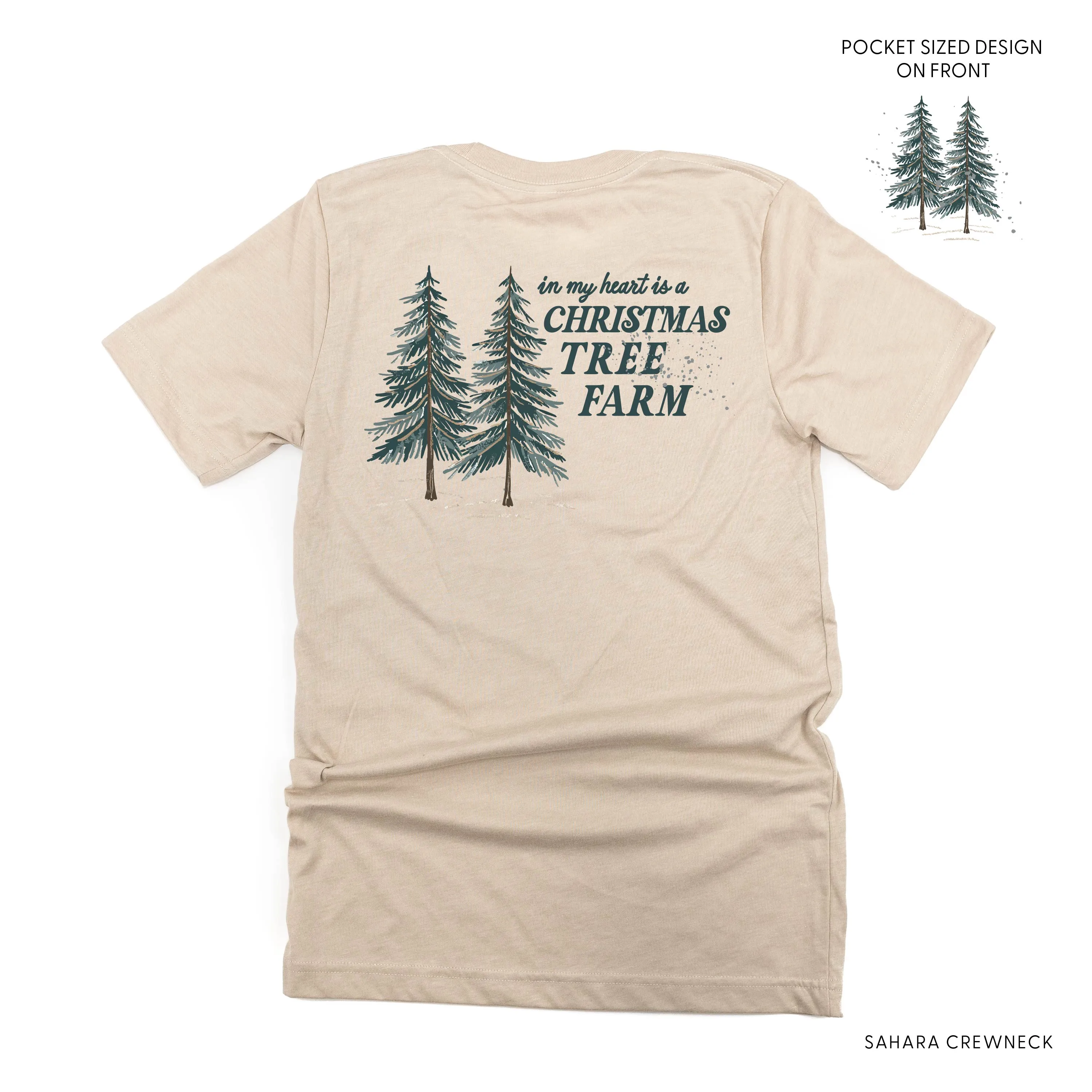 In My Heart Is A Christmas Tree Farm (pf&b) - Unisex Tee