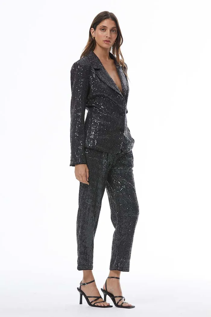 Isaac Sequin Pant // Black ~ NO RETURNS