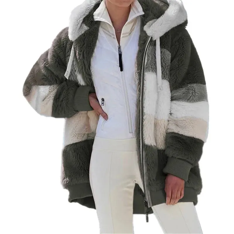 Jacket for Women. Streetwear Loose. Lady Outerwear Coat