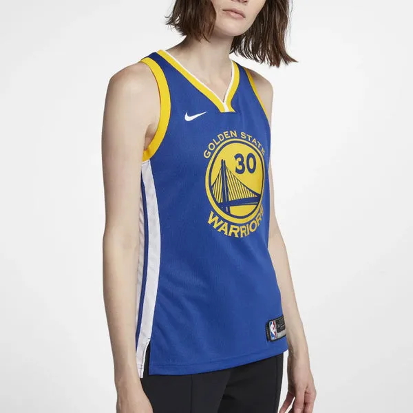 Jersey (WMNS) Nike NBA GS Warriors Away Icon Swingman Jersey 'Curry-Blue', blue