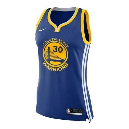 Jersey (WMNS) Nike NBA GS Warriors Away Icon Swingman Jersey 'Curry-Blue', blue