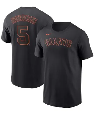 Men's Mike Yastrzemski San Francisco Giants Name and Number T-Shirt, Black Nike black