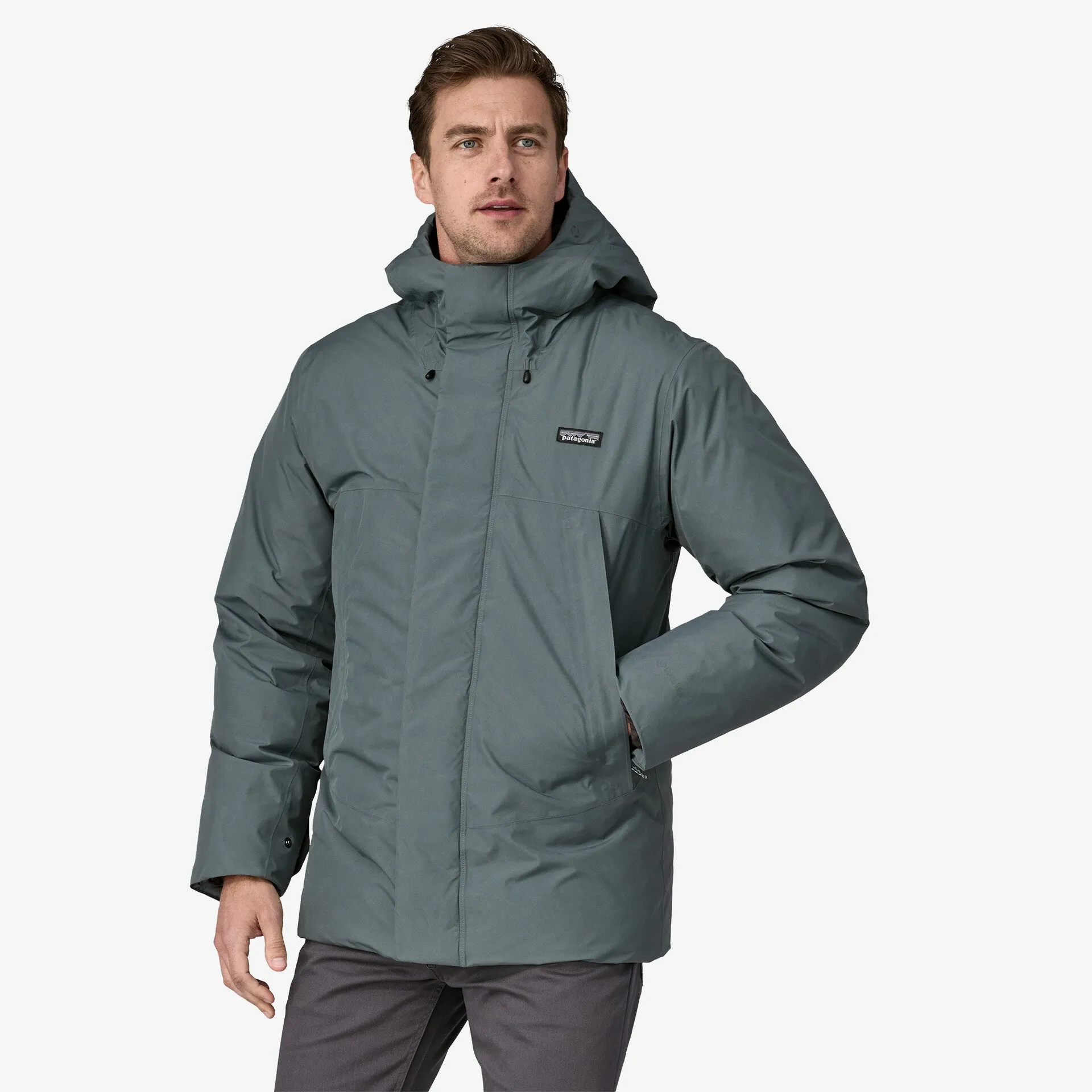 Men's Stormshadow Patagonia parka, nouveau green