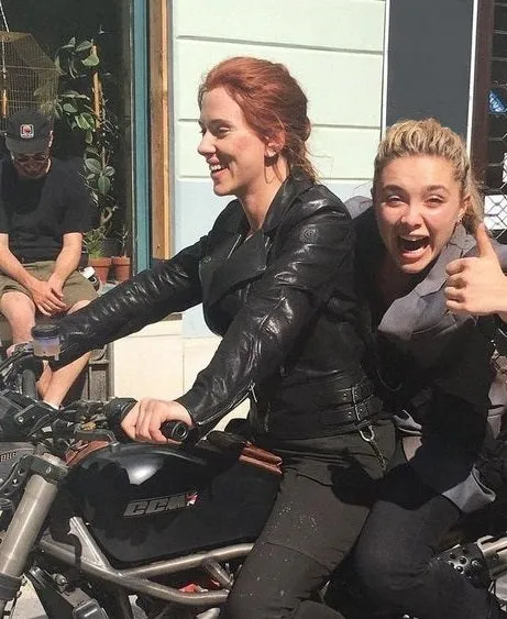 Natasha Romanoff Back Widow Motorcycle Leather Jacket