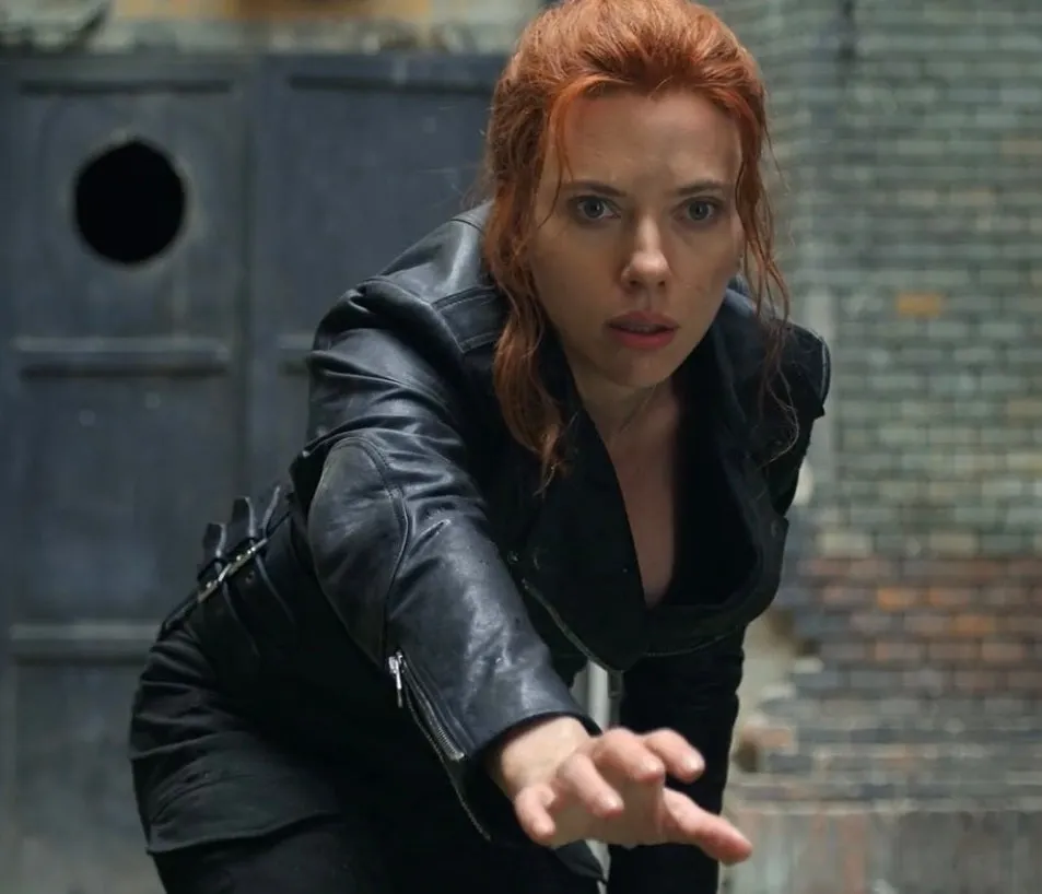 Natasha Romanoff Back Widow Motorcycle Leather Jacket